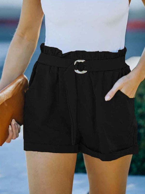 Women's Loungewear Loose Casual Shorts Black