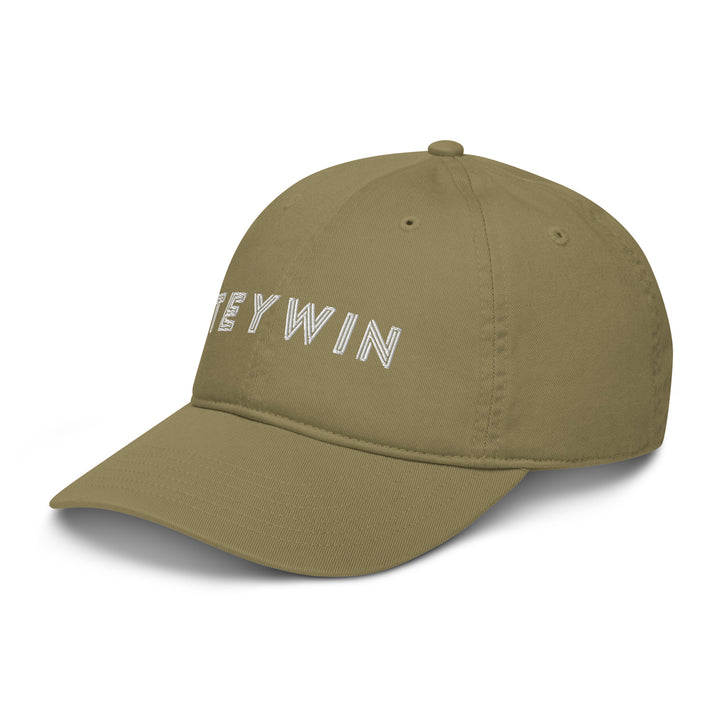 Teywin Organic dad hat White Letters