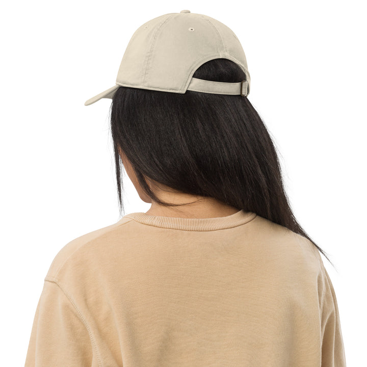 Teywin Organic dad hat White Letters