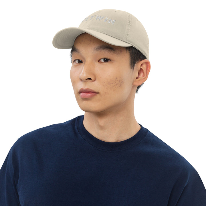 Teywin Organic dad hat White Letters