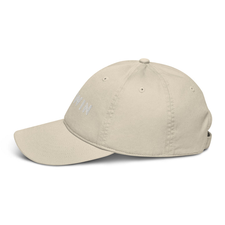 Teywin Organic dad hat White Letters