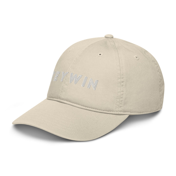 Teywin Organic dad hat White Letters