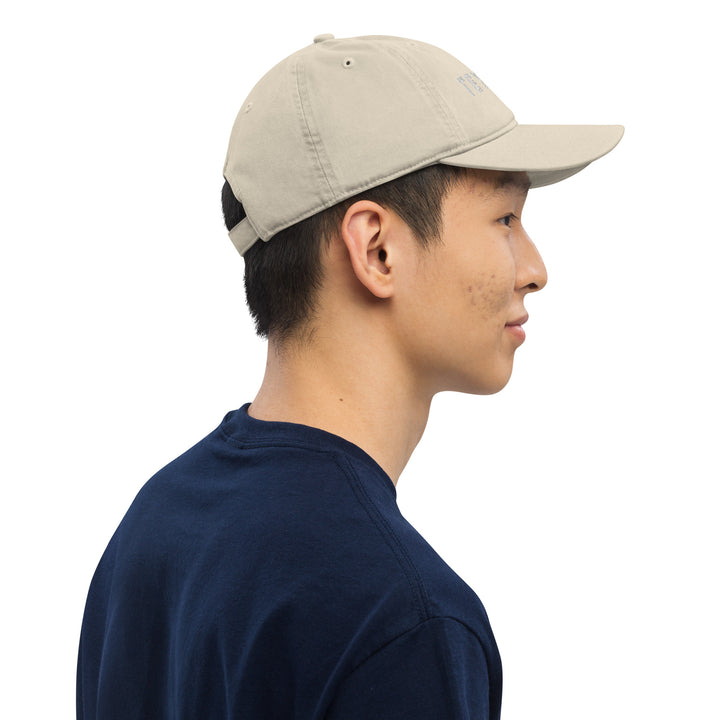 Teywin Organic dad hat White Letters