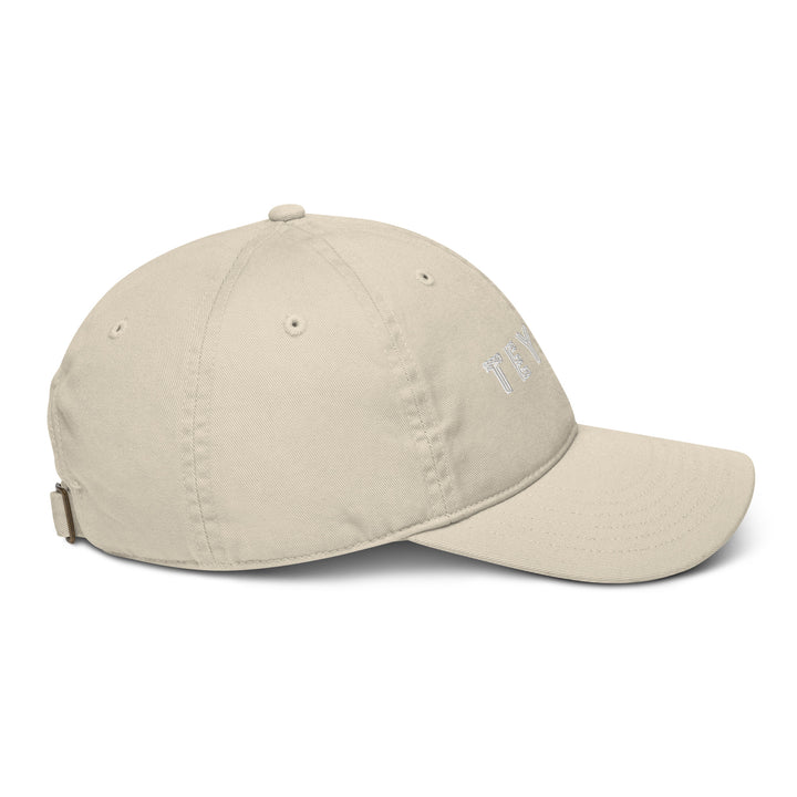 Teywin Organic dad hat White Letters