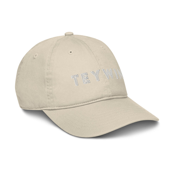 Teywin Organic dad hat White Letters