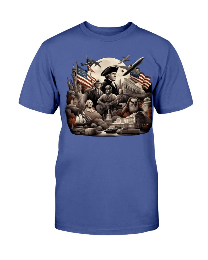 United States American Apparel T-Shirt Royal