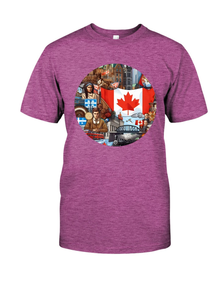 Canada Gildan Softstyle T-Shirt Heather Berry