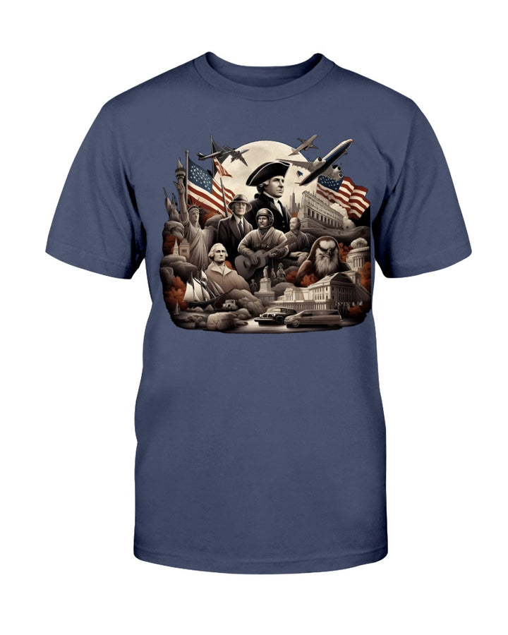 United States American Apparel T-Shirt Navy