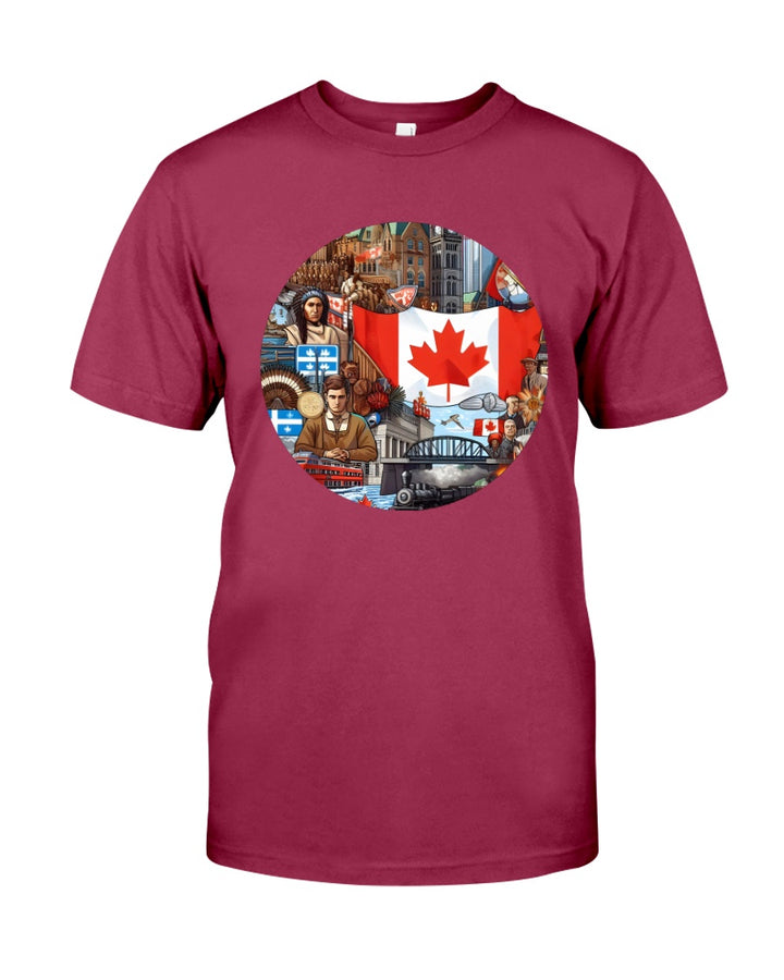 Canada Gildan Softstyle T-Shirt Antque Cherry Red