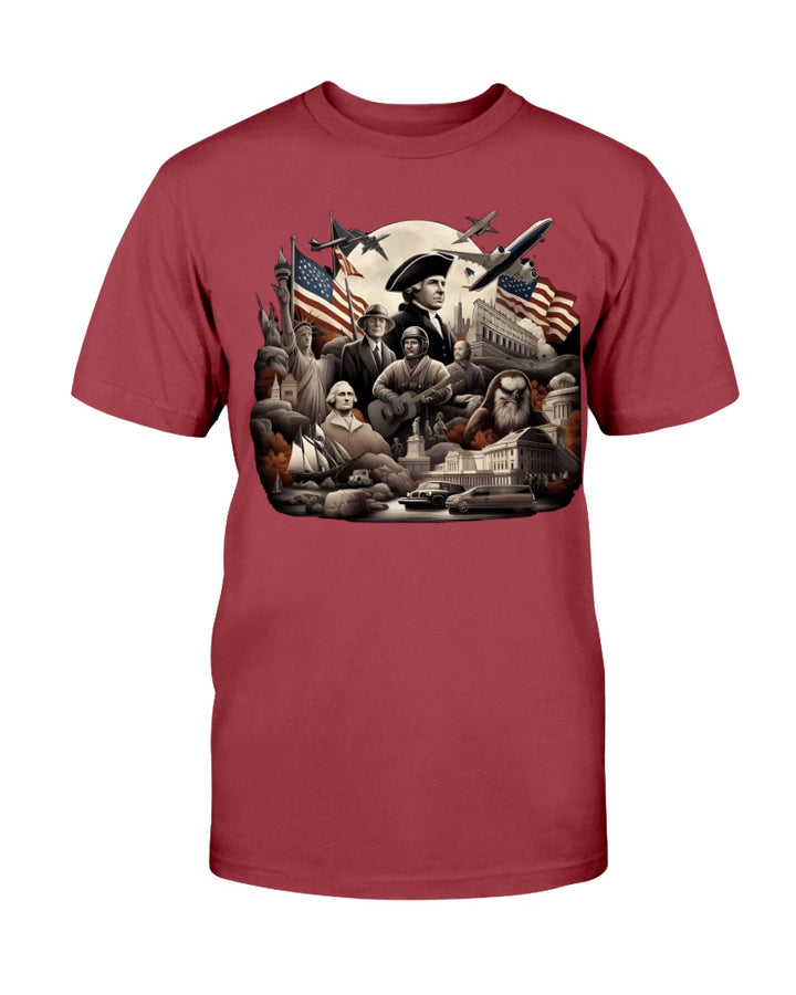 United States American Apparel T-Shirt Cranberry