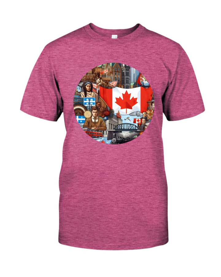 Canada Gildan Softstyle T-Shirt Hthr Heliconia