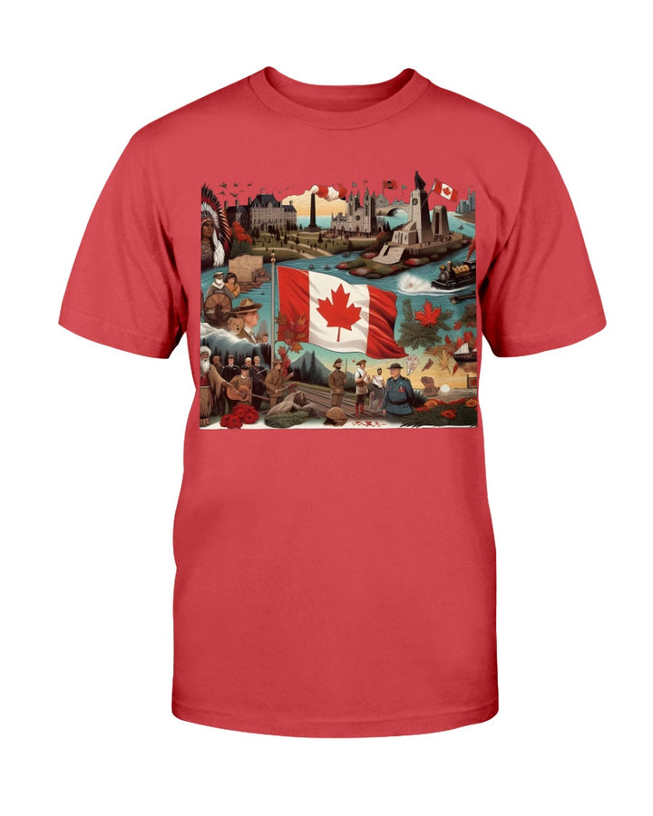 Canada Gildan Ultra Cotton T-Shirt Red