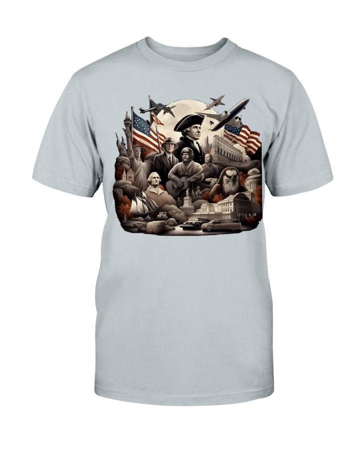 United States American Apparel T-Shirt New Silver