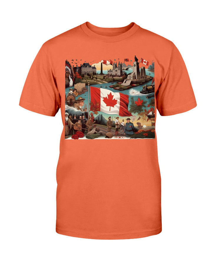 Canada Gildan Ultra Cotton T-Shirt Orange