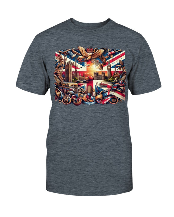 United Kingdom Gildan Ultra Cotton T-Shirt Dark Heather