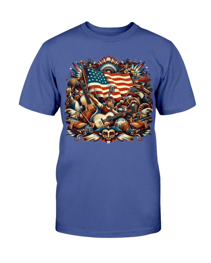 USA American Apparel T-Shirt Royal