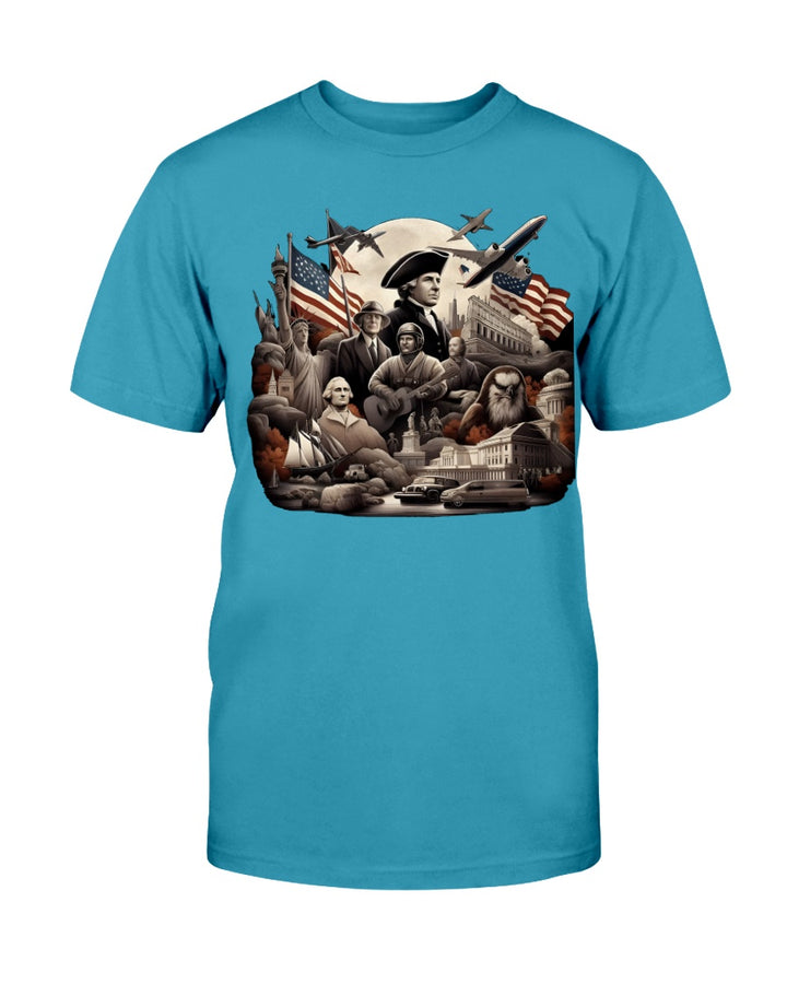 United States American Apparel T-Shirt Teal