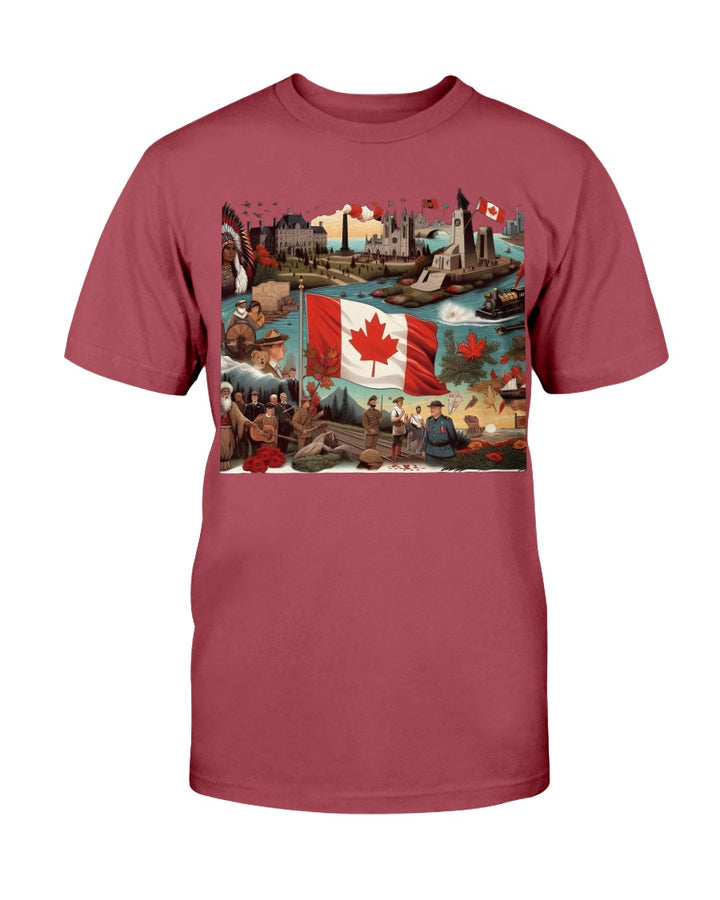 Canada Gildan Ultra Cotton T-Shirt Cardinal Red