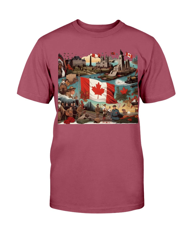 Canada Gildan Ultra Cotton T-Shirt Antque Cherry Red