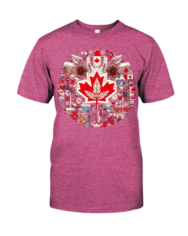 Canada Gildan Softstyle T-Shirt Hthr Heliconia