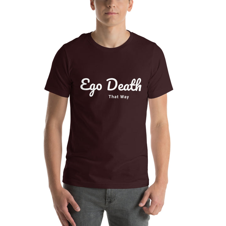 Ego Death Unisex t-shirt Oxblood Black