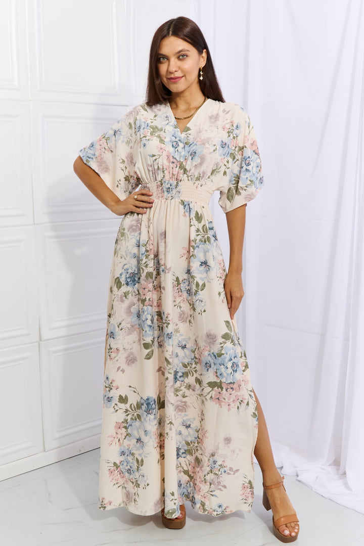 OneTheLand Fine & Elegant Floral Maxi Dress Floral
