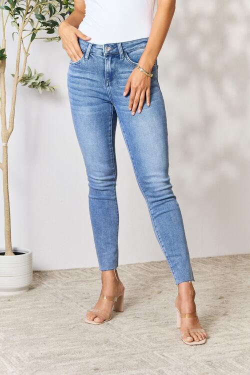 BAYEAS Raw Hem Skinny Jeans Medium