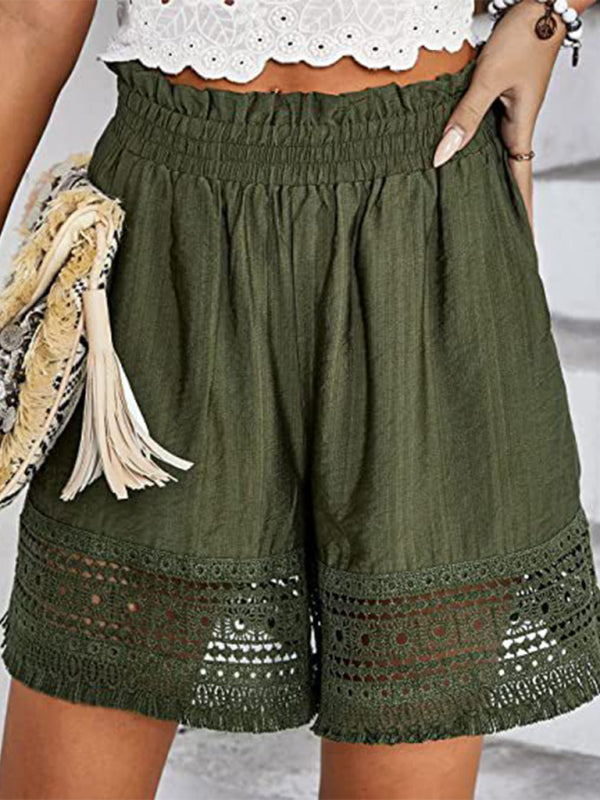 Women's Loungewear Loose Casual Shorts Olive green